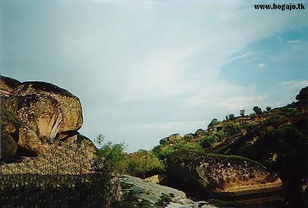 El Yeltes en un punto a su paso por Bogajo